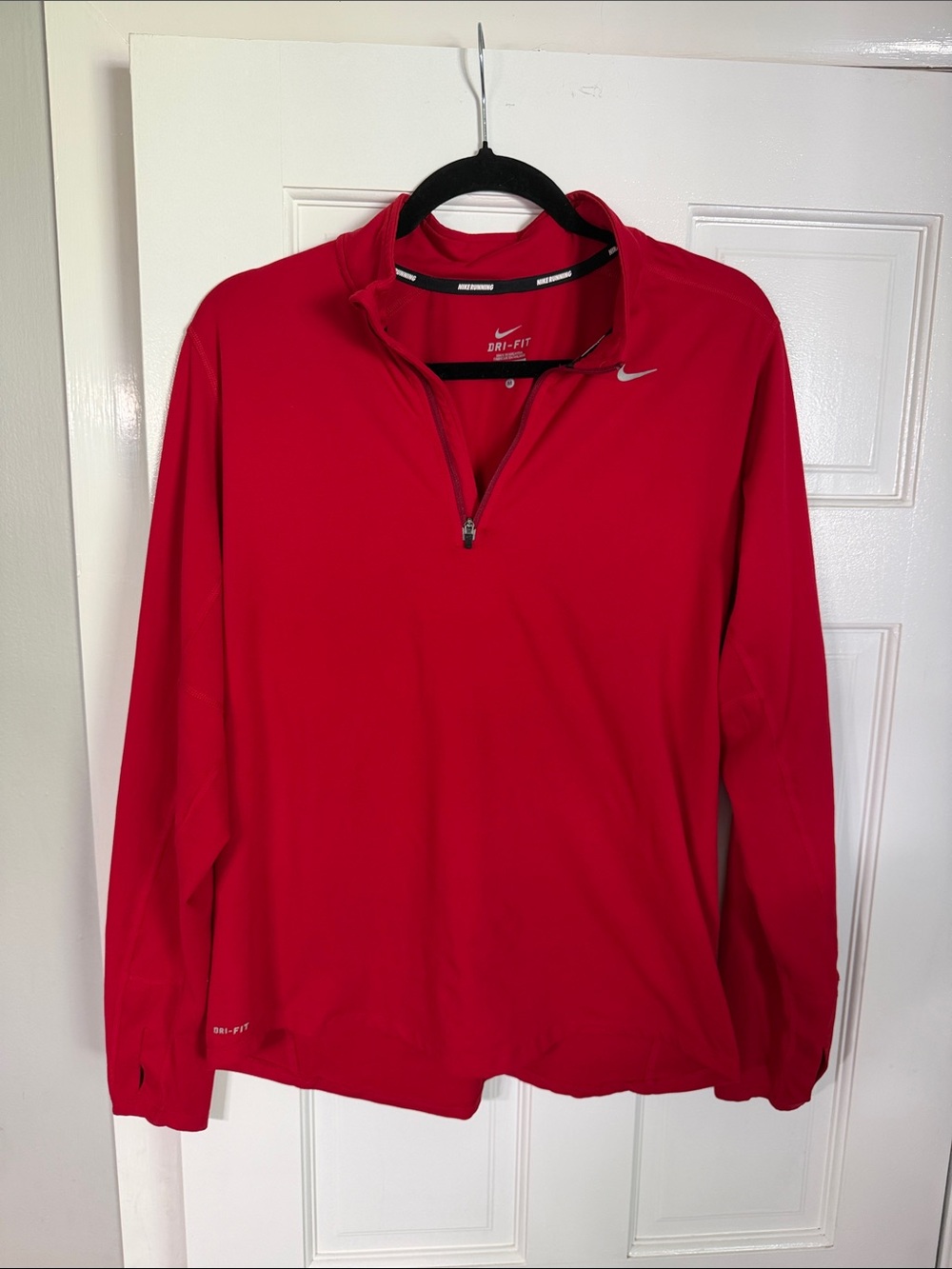 Nike Men’s Red Half-Zip Dri-FIT Pullover